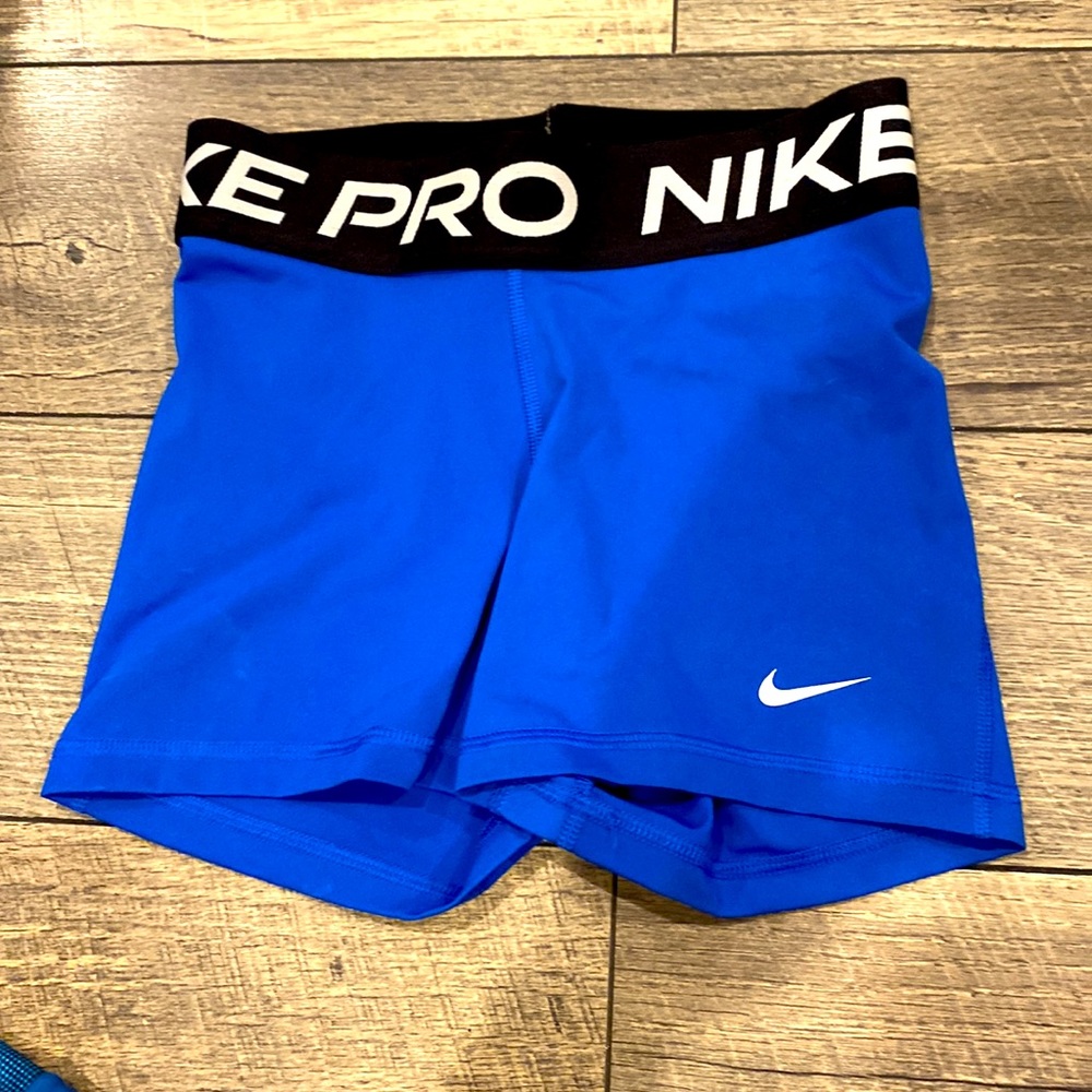 womens xs blue nike pros